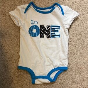 Blue and White Kids One Piece